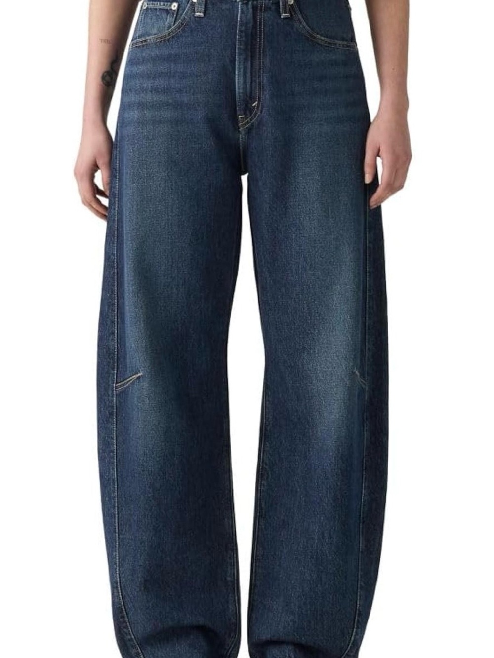 Levi’s Cinch Barrel Jeans Size 32 Dark Wash Wide Leg Balloon Denim